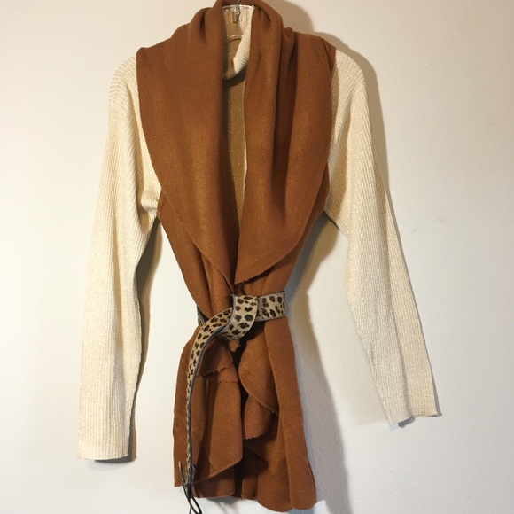 NWT Oversized Sweater Cardigan Vest Loose Slouchy - Picture 2 of 9